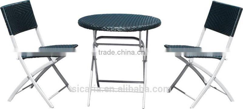 comfortable rattan outdoor table