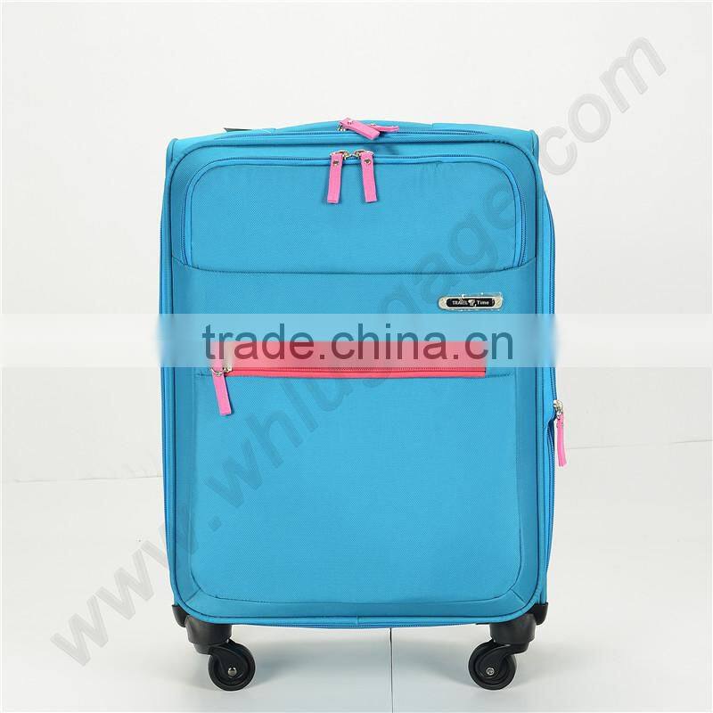 Custom make top quality suitcase type aluminum trolley luggage bag