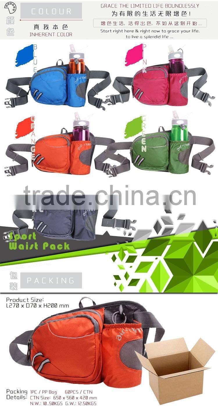 Outdoor Sport Bottle Holder Cross Shoulder Messenger Bag Running Waist Belt Pouch