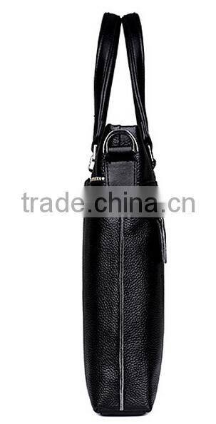 Popular brown briefcase genuine leather bags for men