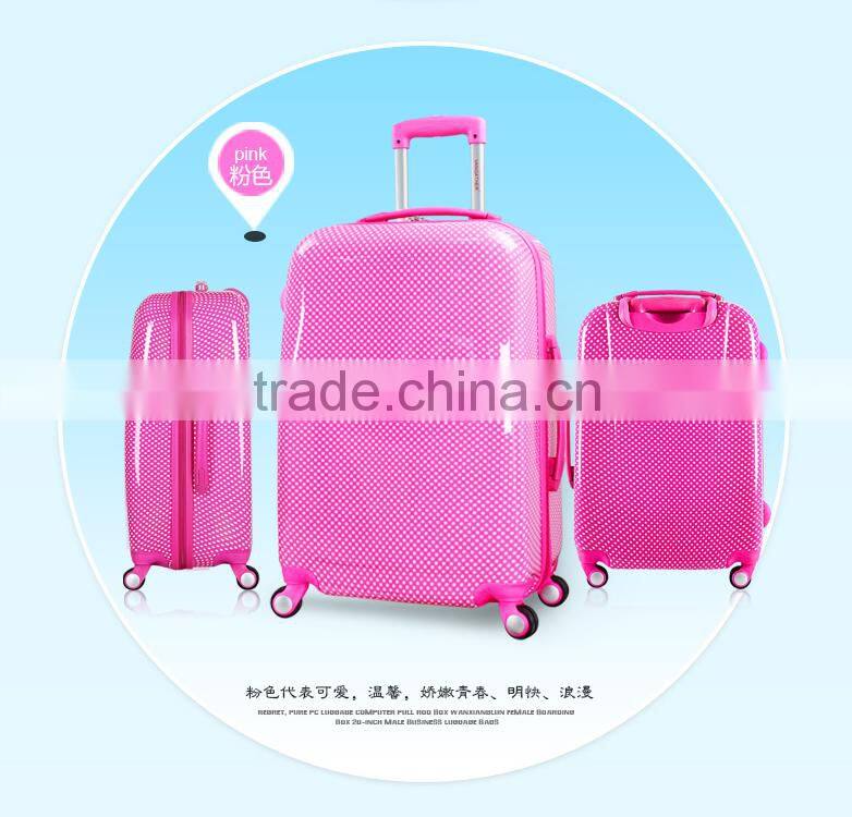 ABS+PC travel luggage with full zipper,connecting the case body luggage trolley bags