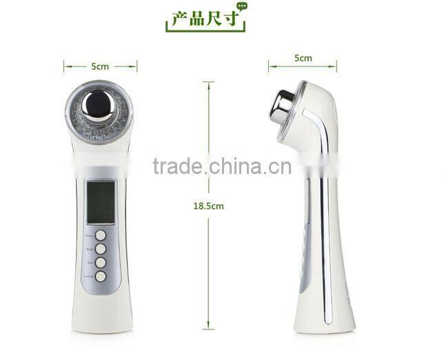 Multi Functional Beauty Equipment 5 in 1 facial ultrasonic cleaner sonic facial brush ultrasonic cleaner