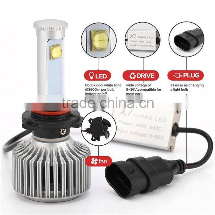 2016 NEW Style Led Car Light 9005 X7 Car Auto LED Headlight Retailing