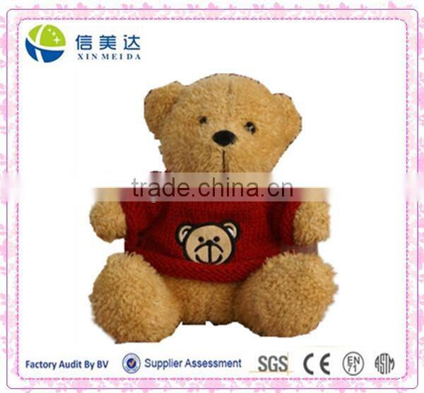 Red sweater Mini teddy bear plush toy