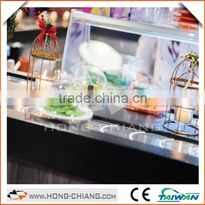 Sushi conveyor rotary system - Single deck styles - Special Coating for Track
