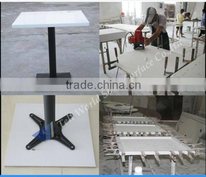 Tellworld latest design modern rotating glass coffee table