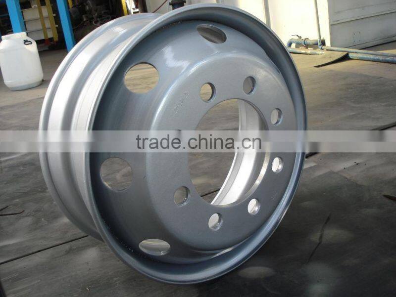Tubeless truck steel wheel rim for tyre 8R17.5