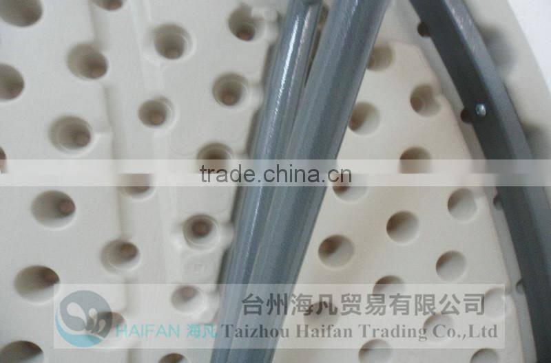 stainless steel bracket PE 2 Meter white round meeting table/modern round conference table with removable legs