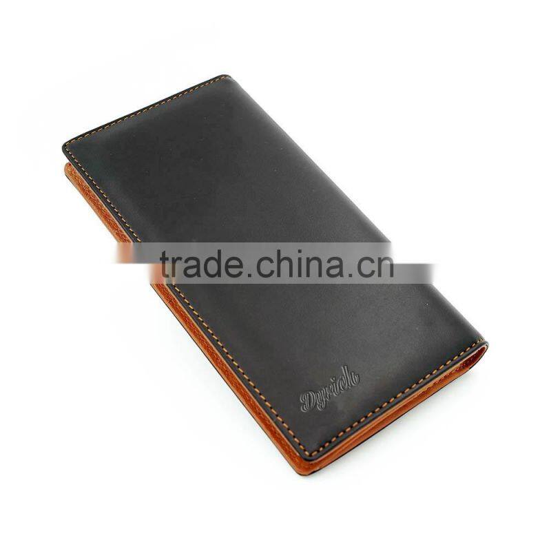 Newest men's long pattern luxury genuine leather wallet