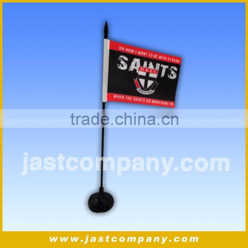 cheapest prompt goods of football team table flag with music