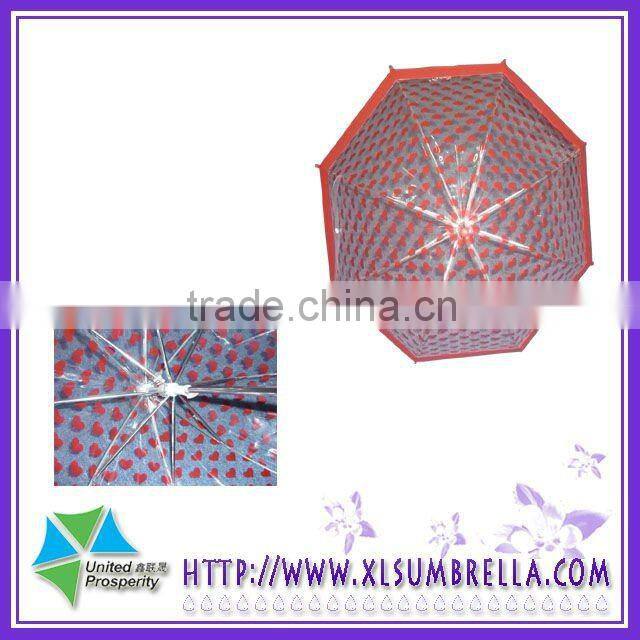 19''Plastic Manual pvc Advertising poe umbrella