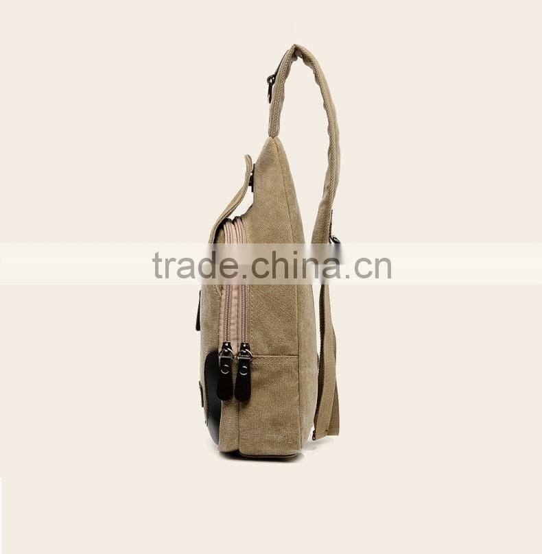 BA-1433 Duty canvas cross body men's chest bag ,custom chest bag