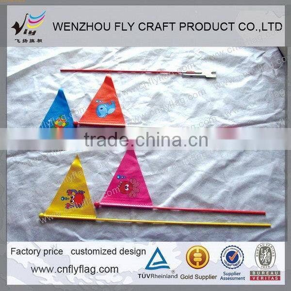Fashionable useful plastic kids bike flag