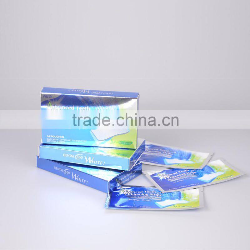 28 professional home teeth whitening strips double elastic gel