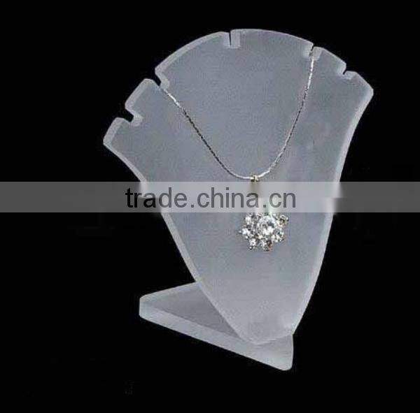 Custom shape acrylic jewelery necklace display stand