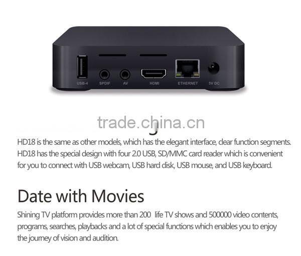 ARM Cortex A9 HDMI Android4.0 Internt Set Top Box
