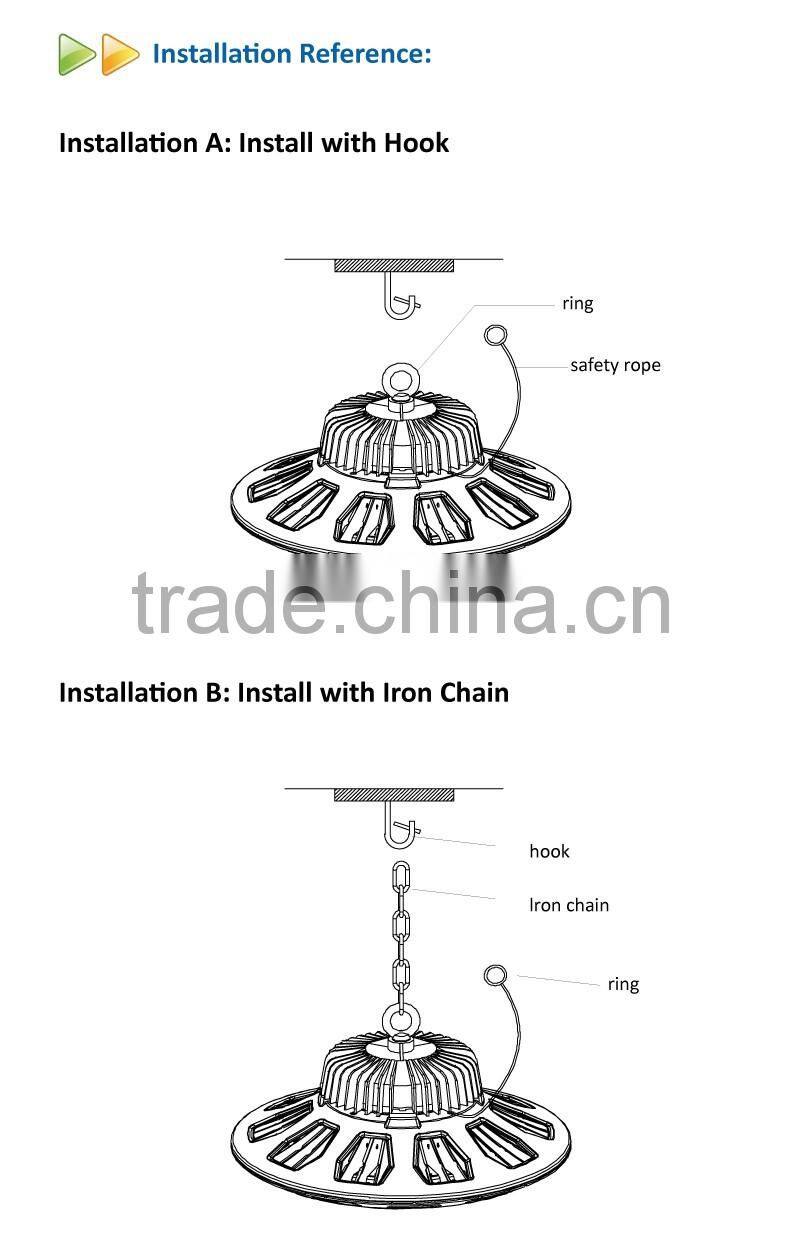 Outdoor Lighting IP65 UFO LED High Bay Light 160W