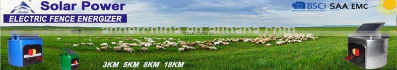 solar panel production line wholesale 3, 5, 8KM Solar Power Electric Fence Energizer cattle deer fencing