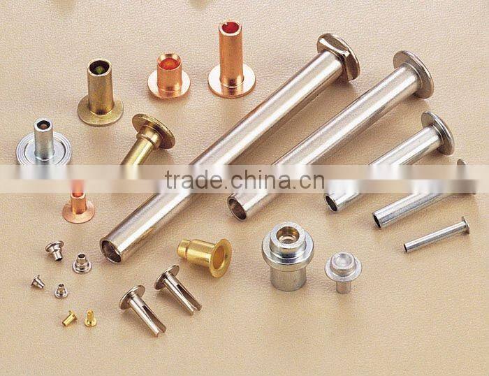 flat head semi tubular rivets