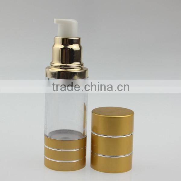 Metal Material Twist Airless Pump Bottles 30ml airless pump bottle