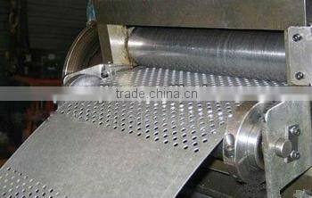Precision perforated galvanized sheet metal banding