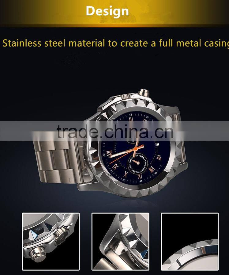 smart watch 2016 T2 S2 smart watch mechanic watch men stainless steel Heart Rate monitor smart phone 3g wifi