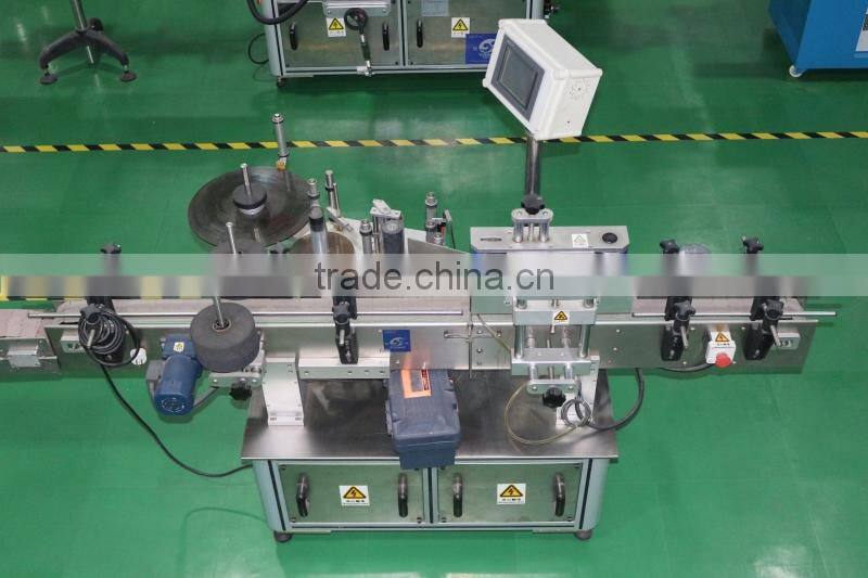 Full automatic two side labeling machine for square bottle