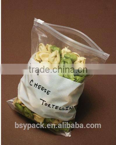 made in china alibaba transparent PVC slide zipper bag