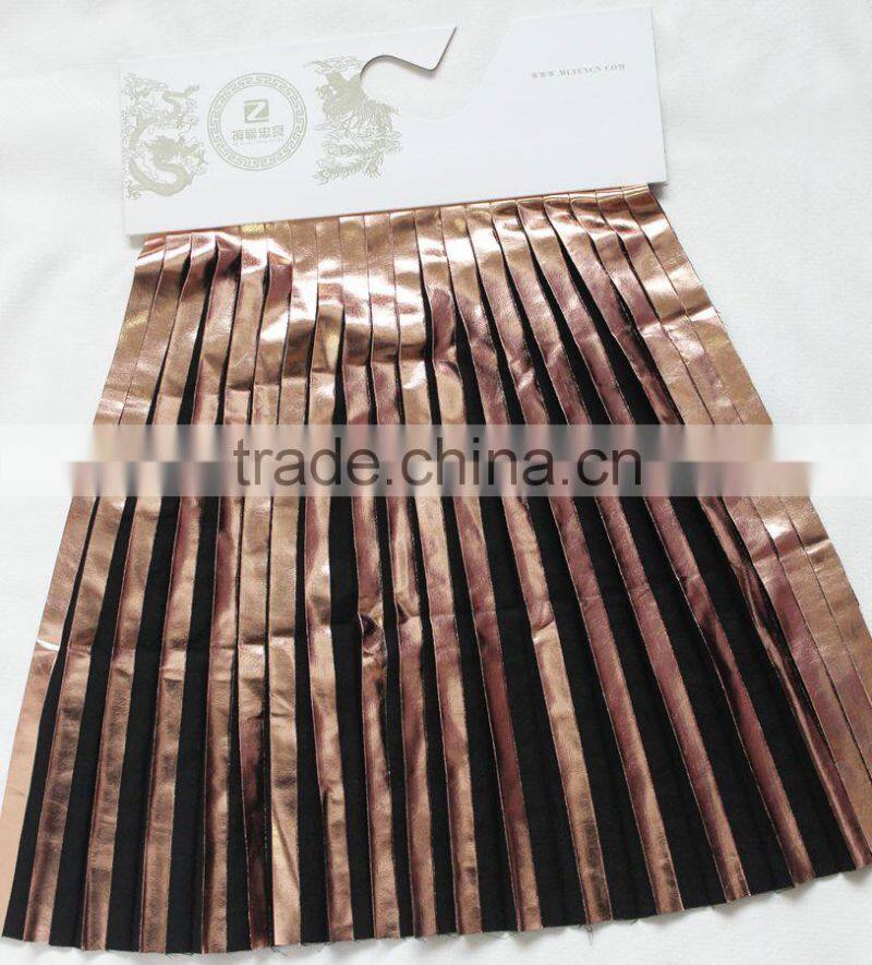 Bronzed gold fabric pleated, golden fabric, shine golden sequin dance dress fabric, golden fabric for short dress, party dress