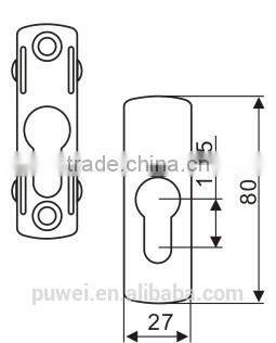 Cylinder Cover Zinc alloy Cover for Cylinder for PVC Door Lock