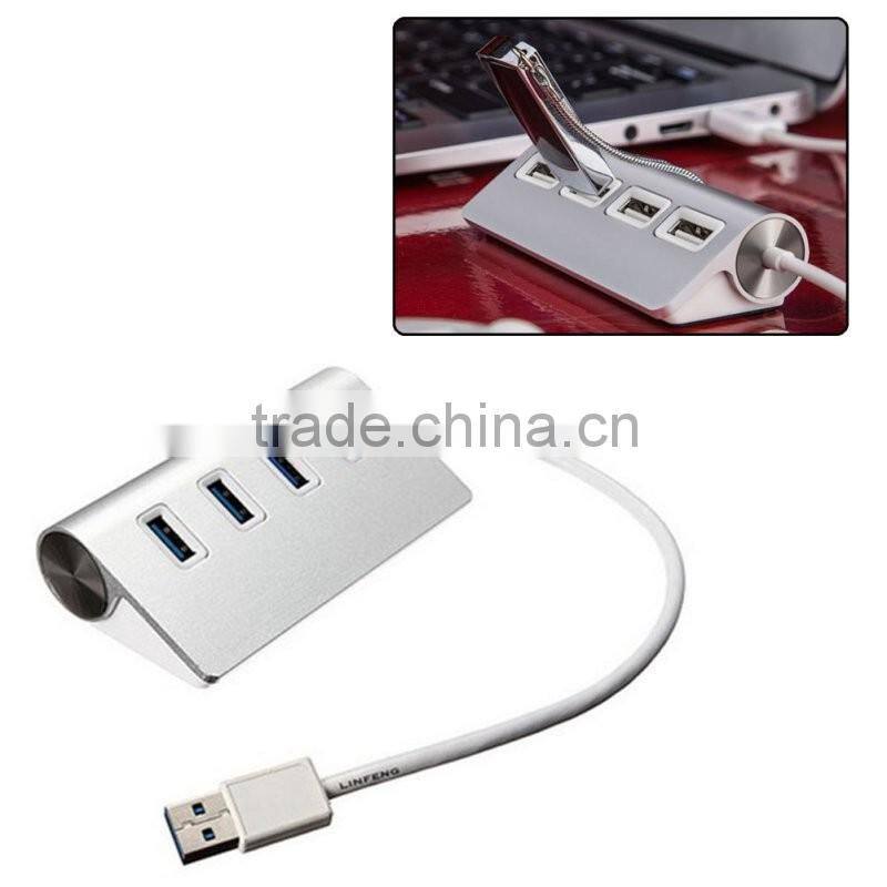 Mini 4 port USB3.0 Hub Supports 5 Gb/s Compatible with USB3.0/USB2.0/1.1