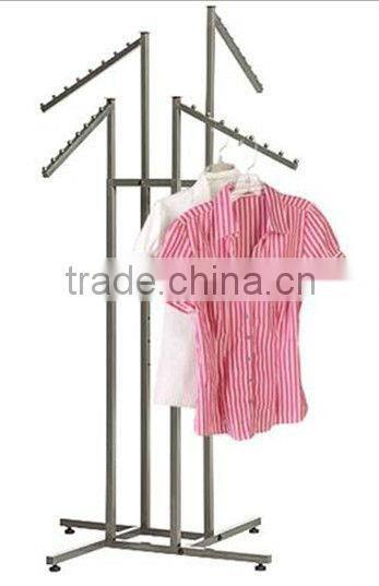 4 way clothes display rack / 4 way clothing display rack HSX-S225