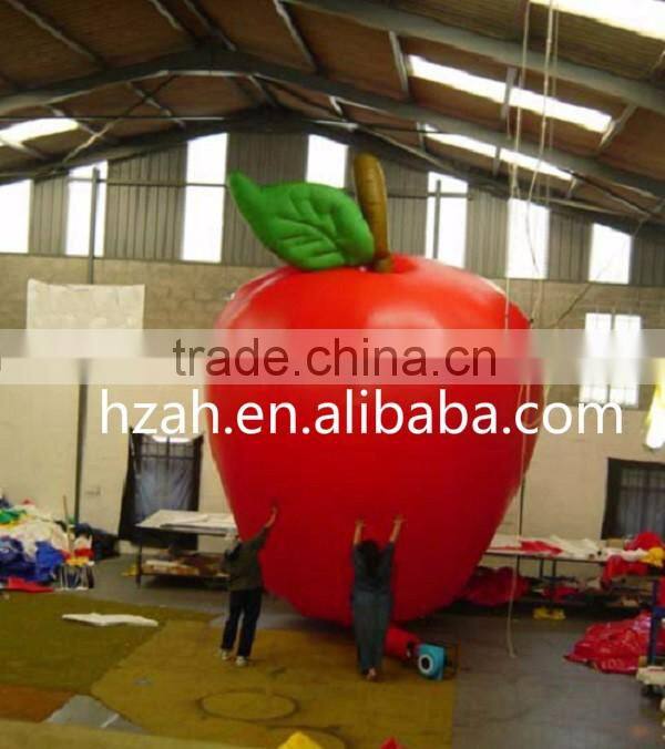 Giant Inflatable Red Apple with Green Leaf