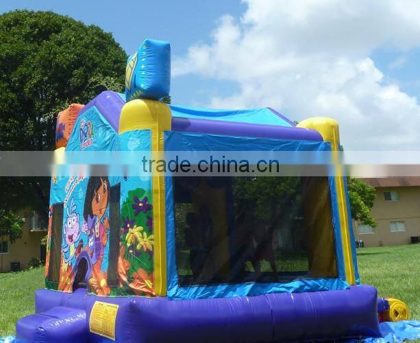 dora explorer moonwalk, Dora theme inflatable bounce house