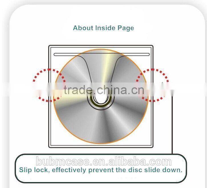 Fashion Red 32 Capacity PVC Fabric DVD Case CD Holder personalized cd case multi disc dvd cases