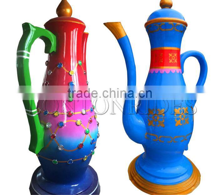 China direct manufacturer amusement rides fiberglass happy rotating coffee cup/tea cup kiddie ride