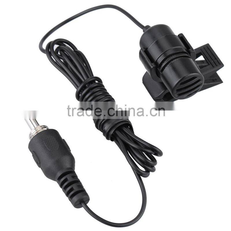 Mini Portable Clip-on Lapel Lavalier Hands-free 3.5mm External Screw Lock Jack Microphone Mic for Computer PC Laptop Loudspeaker