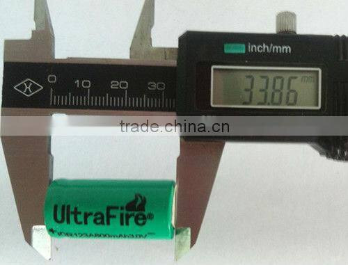 Lowest price!! TrustFire original factory CR123A 3.0v 1400mah non-rechargeable lithium battery for daily use