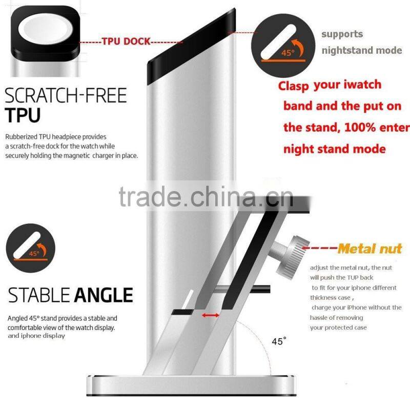 Unique 2 in 1 Charging Stand/ZIKU watch stand & stand for Apple Watch/ Sport / Edition 38mm/42mm