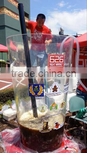 big and round acrylic aquarium