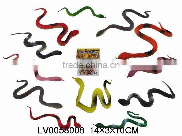 Simulation toy animals plastic mini snake toys 12 IN 1