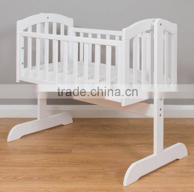 Baby swing cribs in white