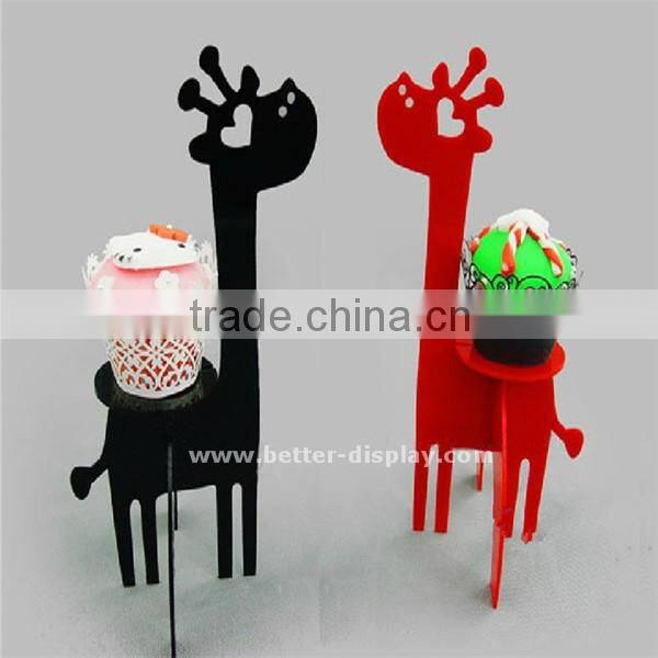 single transparency acrylic mini cupcake cup cake stand