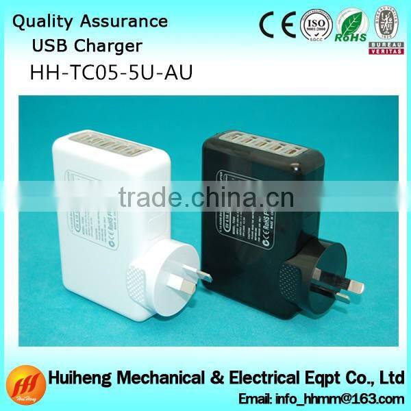 4a 5 Port usb wall adapter usb power adapter