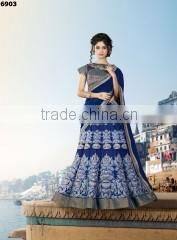 Graciousness Multi Color Jacquard Silk Lehenga Choli/Online Shopping lehenga choli