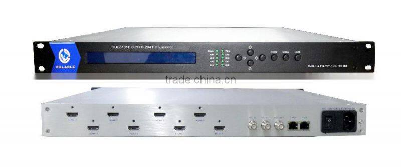 Powerful fuctions 8 CH H.264 HD Audio&Video Encdoer,8 HD-MI IPTV Encdoer UDP COL5181D