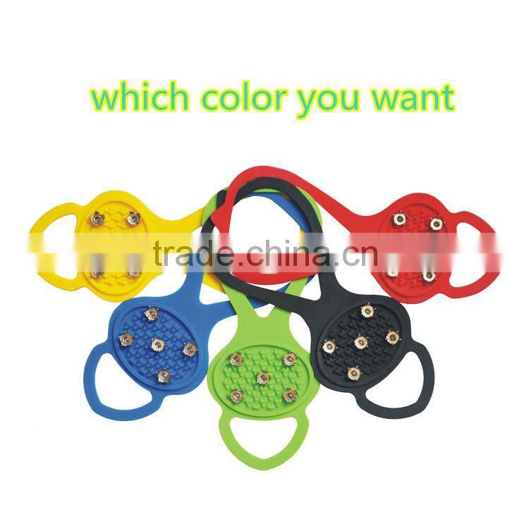 2015 High quality saled best eco-friendly four size shoe ice gripper for keeping safe