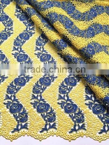 2015 Best selling african cord lace fabrics nigeria cord lace