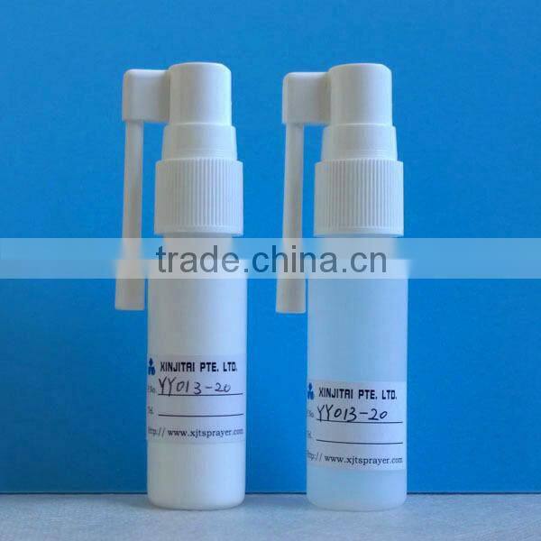 20ml 0.7oz Long Thin Tall Plastic HDPE Throat Spray Bottle with Rotatable Rod