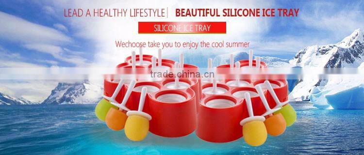 Summer love Wholesale Eco-Friendly ice popsicle mold Safe and Durable custom silicone ice cube tray for DIY ice cream
